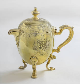 George II silver-gilt milk jug