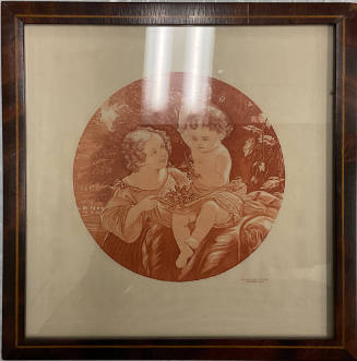 untitled [two children in a garden)