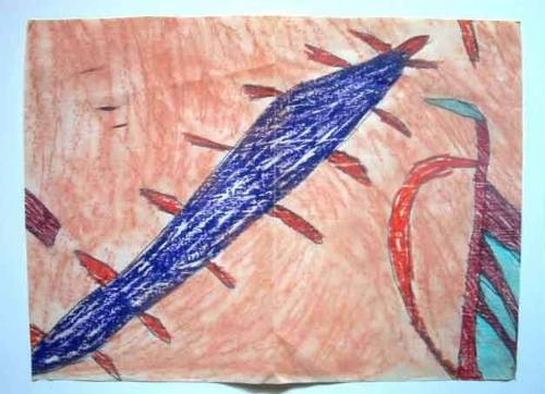 untitled letter and drawing from Nairobi