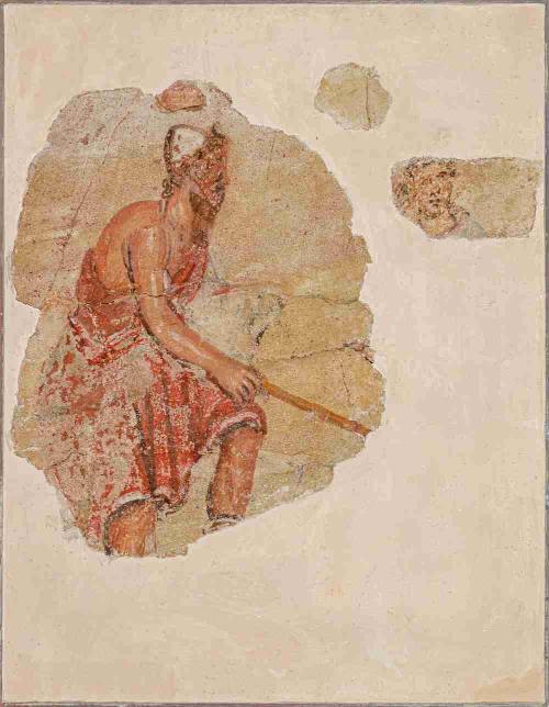 Mounted fresco fragment - panel one