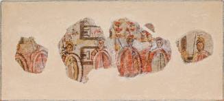 Mounted fresco fragment - panel three