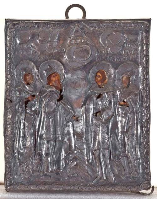 Four Saints: St. Elizabeth, The prophet Holy Zacharias, St. Alexander Nevski, St. Eudocia.