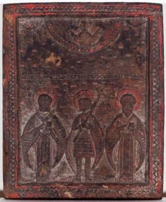 Saints Nicholas, George, Spyridon