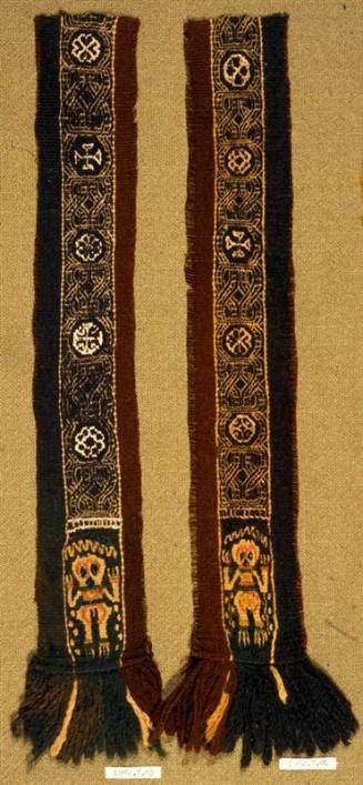 Tapestry band with figural panel and interlace