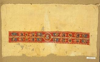 Polychrome tapestry band with Nilotic motifs