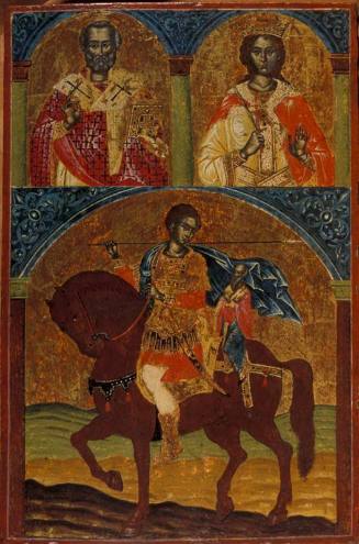 Icon, St. Demetrius on horseback