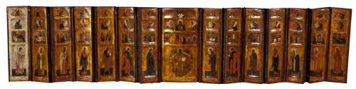 Icon, portable iconostasis polyptych