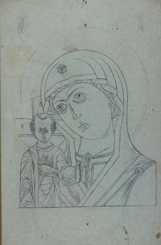 Icon cartoon (Podlinik), Our Lady of Kazan