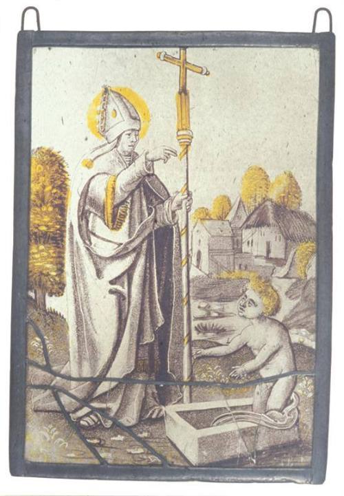 A Saint/Bishop resurrecting a child