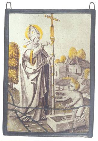 A Saint/Bishop resurrecting a child
