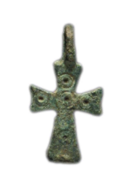 Tiny bronze cross