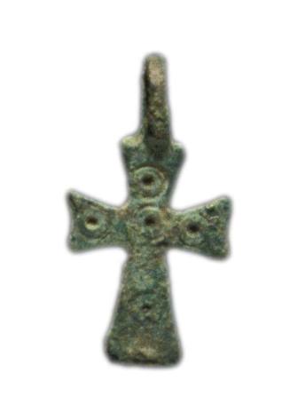 Tiny bronze cross
