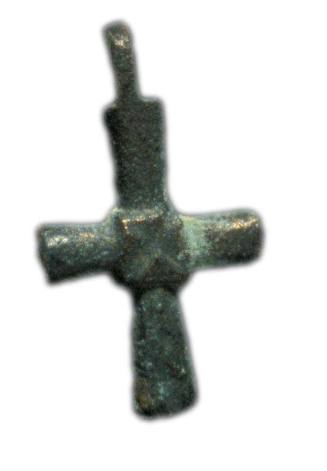 Tiny bronze cross