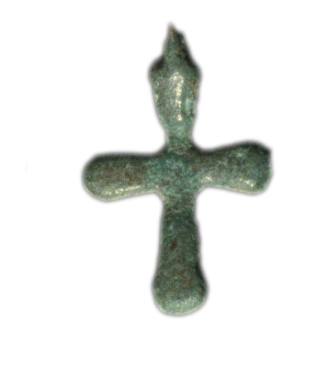 Tiny bronze cross