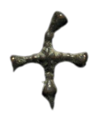 Tiny bronze cross