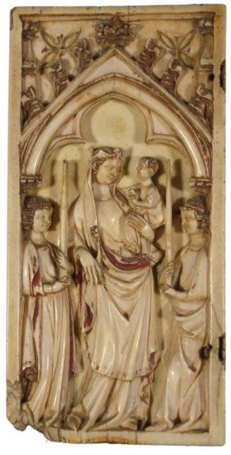 Diptych wing with the Vierge Glorieuse