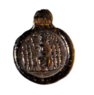 Medallion with Christ and apostles