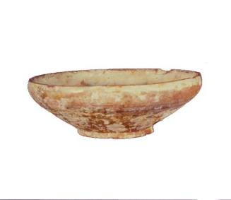 Lead glazed sgraffito bowl