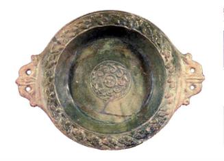 Shallow dish with relief decoration