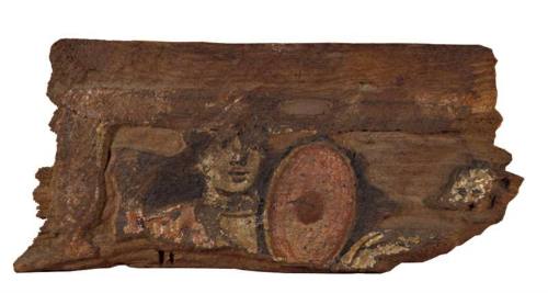 Fragment of painted wooden panel