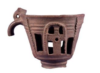 Plain glazed brazier