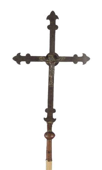 Processional cross with attached Corpus
