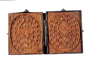 Carved diptych