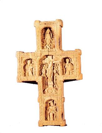 Relief carved cross