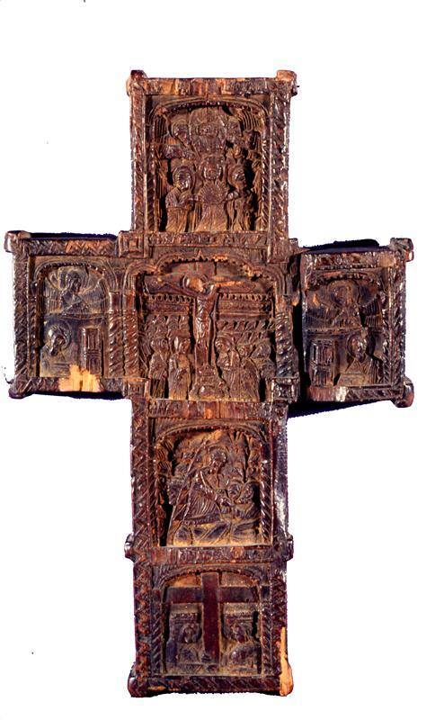 Relief carved cross