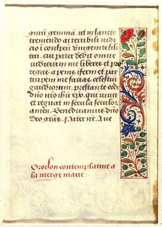 Page from a Book of Hours
