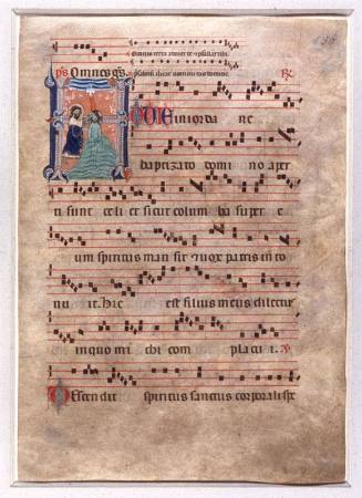 Office antiphonary leaf