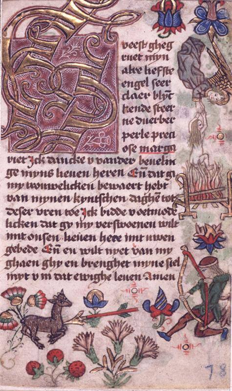 Leaf from a Prayer Book in Middle Dutch