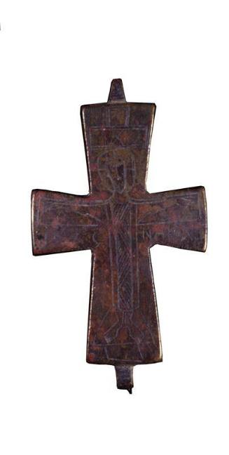 Reliquary cross, half only