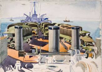 H.M.L.S.T. 160/24 July 44 [aka L.S.T. 160 en route (to) Normandy]