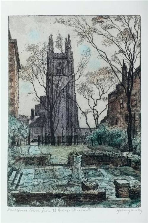 Hart House Tower from St. George St. Toronto