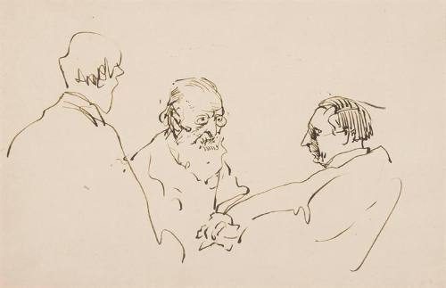 Sketch of [Professor James] Mavor by Lismer