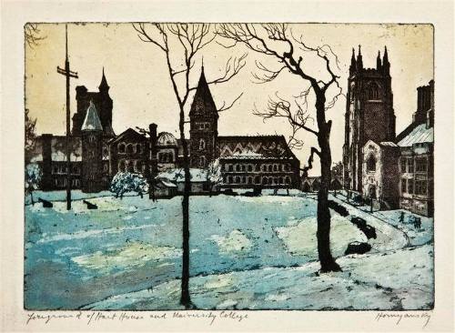 Foreground of Hart House and University College