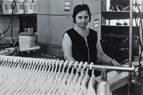 Woman Pressing Clothes, Garment Factory, Spadina Avenue