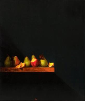 Still Life with Pears, Nectarines, and Orange Slices