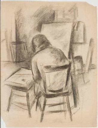 untitled [figure painting - back view]