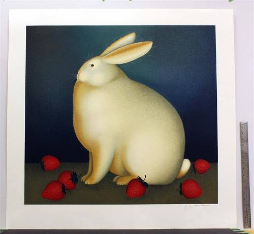 Rabbit with Strawberries
