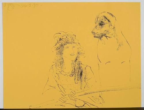 Mary Pickford [and dog]