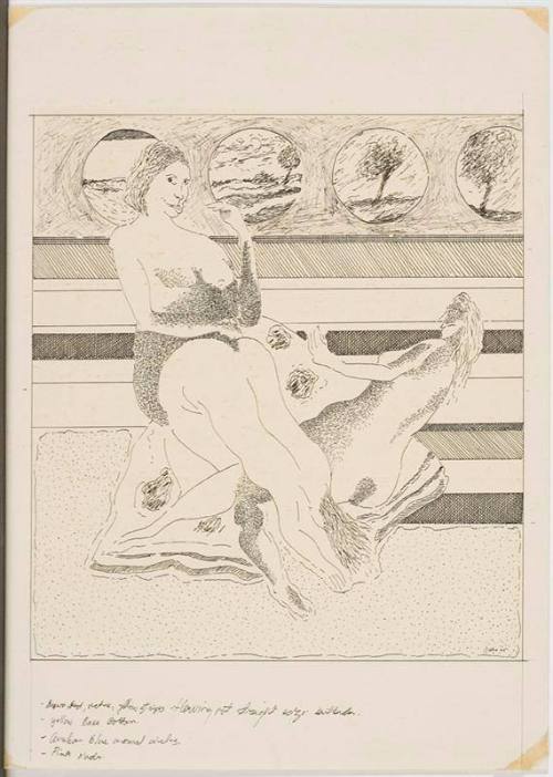 Study for Lovers in a Landscape [#8]