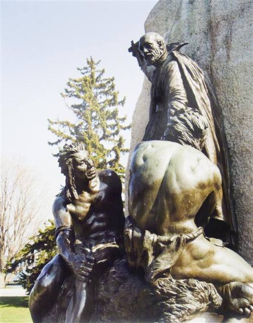 Samuel de Champlain Monument, Orillia, Ontario (detail)