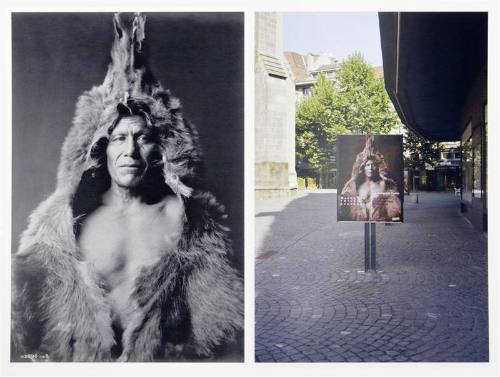 Rebinding Edward Curtis' "The North American Indian": Bear's Belly (Kunuh - Kananu) - Arikara, Born in 1847 at Fort Clark & Bear's Belly Poster, Lausanne, Switzerland, 2001