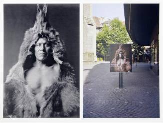 Rebinding Edward Curtis' "The North American Indian": Bear's Belly (Kunuh - Kananu) - Arikara, Born in 1847 at Fort Clark & Bear's Belly Poster, Lausanne, Switzerland, 2001