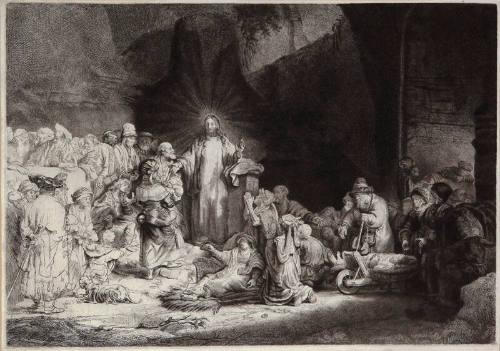 Christ Healing the Sick (One Hundred Guilder Print)