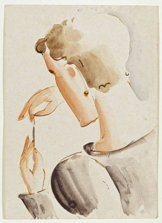 Person Holding a Brush