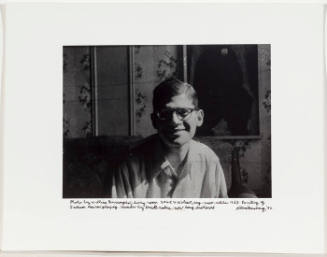 Allen Ginsberg self portrait, 206 E 7th street