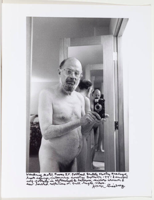Allen Ginsberg nude self portrait, Portland Seattle